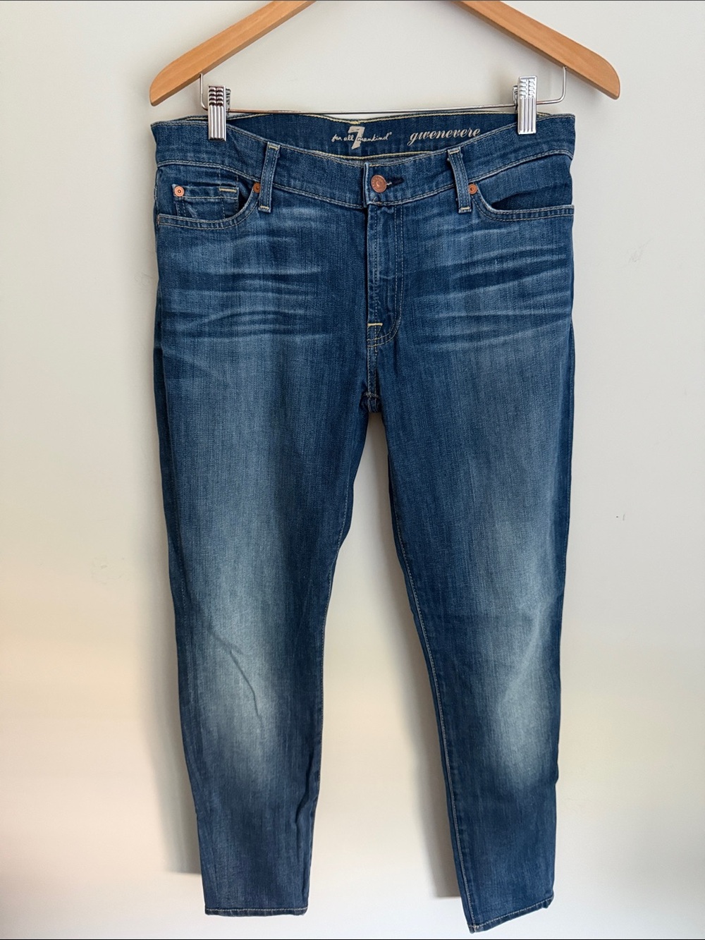 7 for all Mankind Gwenevere ankle Skinny Jeans Size 29
